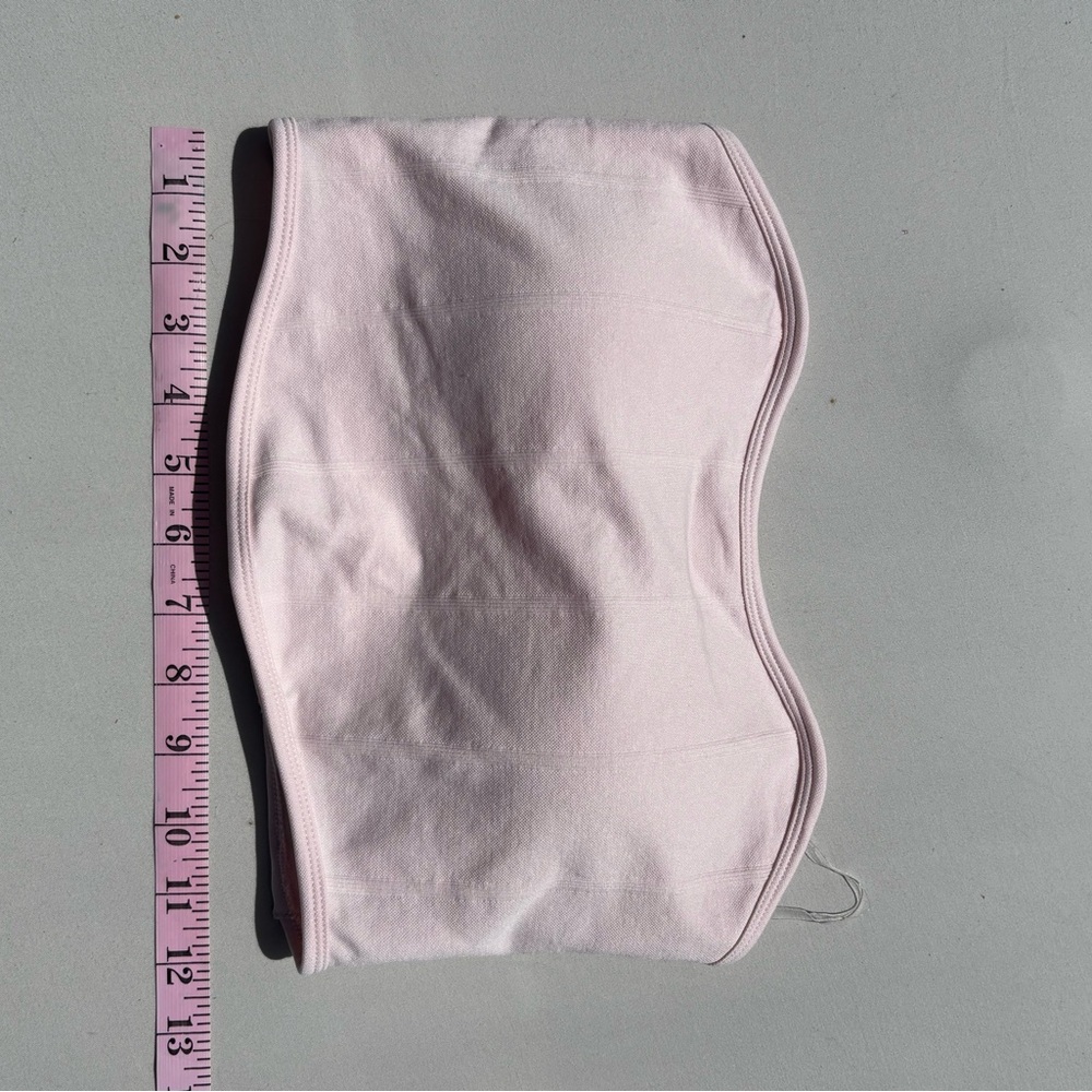 Women's Light Pink Strapless Bandeau - Picture 4 of 5